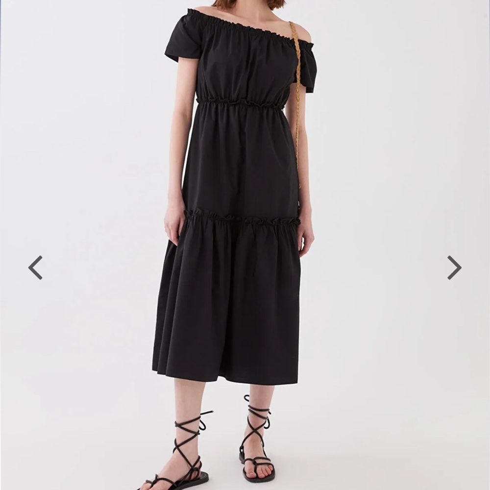 XSIDE Boat Collar Cotton Dress